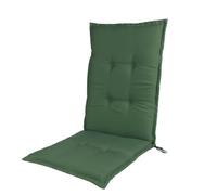 Coussins de chaise Adirondack à dossier haut - Coussins de terrasse d'extérieur avec attaches pour jardin et bureau à domicile - Vert foncé