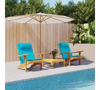 Coussins de chaise adirondack lot de 2 gris tissu oxford coussin vidaXL