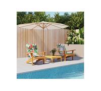 Coussins de chaise adirondack lot de 2 multicolore tissu oxford