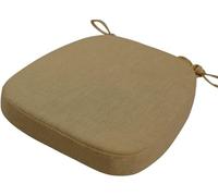 Coussins de Chaise Antidérapant avec Rubans Galettes de Chaise en Forme de Trapèze Assise Dehoussable Lavable Coussins de Siège for Cuisine, Salle Manger, Jardin, Bureau(@16,40X38X5cm)