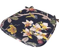 Coussins de Chaise Antidérapant avec Rubans Galettes de Chaise en Forme de Trapèze Assise Dehoussable Lavable Coussins de Siège for Cuisine, Salle Manger, Jardin, Bureau(@27,40X38X5cm)