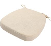 Coussins de Chaise Antidérapant avec Rubans Galettes de Chaise en Forme de Trapèze Assise Dehoussable Lavable Coussins de Siège for Cuisine, Salle Manger, Jardin, Bureau(@3,43X42X5cm)