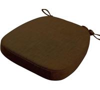 Coussins de Chaise Antidérapant avec Rubans Galettes de Chaise en Forme de Trapèze Assise Dehoussable Lavable Coussins de Siège for Cuisine, Salle Manger, Jardin, Bureau(@24,40X38X5cm)