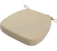 Coussins de Chaise Antidérapant avec Rubans Galettes de Chaise en Forme de Trapèze Assise Dehoussable Lavable Coussins de Siège for Cuisine, Salle Manger, Jardin, Bureau(@4,40X38X5cm)