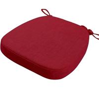 Coussins de Chaise Antidérapant avec Rubans Galettes de Chaise en Forme de Trapèze Assise Dehoussable Lavable Coussins de Siège for Cuisine, Salle Manger, Jardin, Bureau(@7,40X38X5cm)
