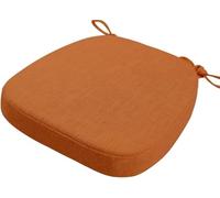 Coussins de Chaise Antidérapant avec Rubans Galettes de Chaise en Forme de Trapèze Assise Dehoussable Lavable Coussins de Siège for Cuisine, Salle Manger, Jardin, Bureau(@19,40X38X3cm)