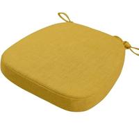 Coussins de Chaise Antidérapant avec Rubans Galettes de Chaise en Forme de Trapèze Assise Dehoussable Lavable Coussins de Siège for Cuisine, Salle Manger, Jardin, Bureau(@11,40X38X5cm)