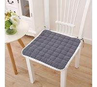 Coussins de Chaise avec Attaches, Coussins Salle à Manger en métal antidérapants, lavables for la Maison et Cuisine, 1 pièce(Gray 2,45CM/17.7INCH)