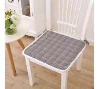 Coussins de Chaise avec Attaches, Coussins Salle à Manger en métal antidérapants, lavables for la Maison et Cuisine, 1 pièce(Gray 1,50CM/19.7INCH)
