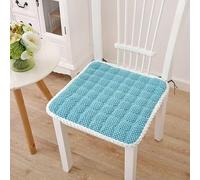 Coussins de Chaise avec Attaches, Coussins Salle à Manger en métal antidérapants, lavables for la Maison et Cuisine, 1 pièce(Blue,40CM/15.7INCH)