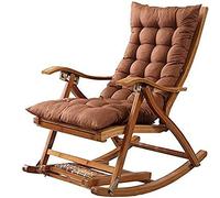 QWERTYUKJ Coussins De Chaise Berçante Épaissir Polyester Coussin Longue Relaxant Intérieur Extérieur Rocking Chair Jardin pour La Maison Relax Pas De Chaise (Color : Brown, Size : 120x48cm)