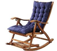 Coussins De Chaise Berçante Épaissir Polyester Coussin Longue Relaxant Intérieur Extérieur Rocking Chair Jardin Pour La Maison Relax Pas De Chaise (Color : Blue, Size : 120x48cm)