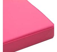 Coussins de chaise carrés épais en cuir imperméable pour l'intérieur, pour la maison, le jardin et le bureau (40 x 40 x 3 cm, rose) - Confort élégant