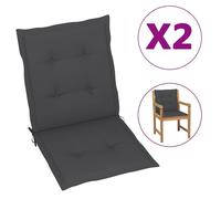 Coussins de chaise de jardin 2 pcs Anthracite 100x50x3 cm vidaXL vidaXL