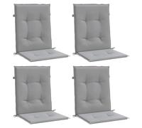 Tuinstoelkussen lage rug 4 st oxford stof antraciet47551