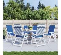 Vidaxl Coussins De Chaise De Jardin 6 Pcs Bleu Royal 120x50x3 Cm