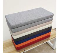 Coussins de chaise de jardin antidérapants et lavables pour intérieur/extérieur, baie vitrée, balancelle, bleu foncé, 170 x 50 x 5 cm