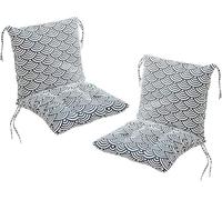 Coussins de chaise de jardin Ataoyus, polyester, 40 x 80 cm, 2 pièces, coussin de dossier haut, pour extérieur