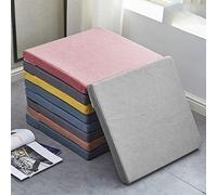 Coussins de chaise de jardin imperméables lavables avec attaches pour intérieur/extérieur, salle à manger, terrasse - 60 x 60 x 8 cm - Vert B