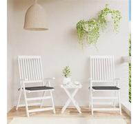 Coussins de chaise de jardin lot de 2 anthracite 50x50x3 cm Anthracite G