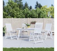 Coussins de Chaise de Jardin Siège Extérieur Lot de 2 Bleu Tissu Oxford vidaXL