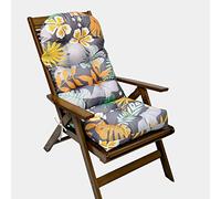 Coussins de chaise de patio épais rembourrés pour chaise à bascule - Polyvalents pour l'intérieur et l'extérieur - Pour de nombreuses occasions - Motif floral demain