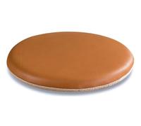 Coussins de Chaise de Salle à Manger Ronds en Mousse à Mémoire de Forme Coussins de Chaise Imperméables pour Intérieur/Extérieur Coussins de Siège Ronds avec Housse en Cuir Synthétique