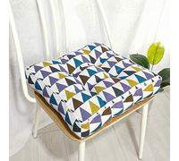 Coussins de chaise de style bohème pour chaises de salle à manger - Coussins carrés doux de 50,8 x 50,8 x 10,2 cm pour intérieur, bureau, maison, cuisine et terrasse - Coussin triangulaire confortable