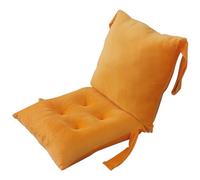 Coussins de chaise en velours cristal avec attaches, coussins antidérapants monoblocs, supports lombaires amovibles, coussin d'assise épais en mousse à mémoire de forme pour bureau et salle à manger,
