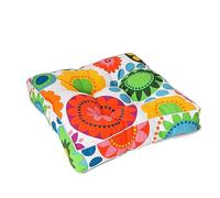 Coussins de chaise épais - 45 x 45 cm - Coussins de siège doux pour chaises de salle à manger - 100 % coton pour extérieur, jardin, terrasse - Coussins épais pour canapé, fauteuil, siège de voiture