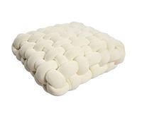 Coussins de Chaise pour Chaises de Salle à Manger en Mousse à Mémoire de Forme Épais Touffetés Antidérapants pour Salle à Manger Cuisine Intérieur 43,2 X 40,6 cm Blanc