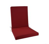 Coussins de chaise pour meubles de jardin offrant une assise confortable et une protection UV pour une utilisation sur des chaises de jardin pliantes et standard (rouge-L)