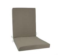 Coussins de chaise pour meubles de jardin offrant une assise confortable et une protection UV pour une utilisation sur des chaises de jardin pliantes et standard (gris-L)