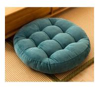 Coussins de chaise rondes/carrés épais de 10 cm, en coton doux pour chaises de salle à manger, de bureau et de jardin, 47 x 47 cm, bleu blake, solution d'assise confortable et élégante