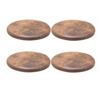 Coussins de chaise ronds en cuir 30,5/35,6/40,6/45,7 cm - Coussins de siège en mousse à mémoire de forme de style rétro de 4,6 cm d'épaisseur pour plus de confort et de soutien, parfaits pour la salle