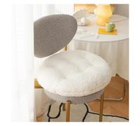 Coussins de Chaise Ronds en Peluche - Dos antidérapant, Assise Moelleuse pour Un Confort accru, Lot de 2 pour la Salle à Manger, Le Bureau et la Maison