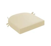 Coussins de Chaise Semi-circulaires, Imperméables avec Attaches Pour Chaise de Jardin, Cuisine ou Salle à manger Pour l'extérieur et l'intérieur(Beige,40x40x8)