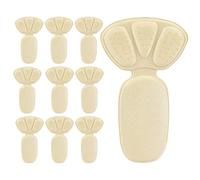 Coussins de chaussures - Éponge en polyester 10Pcs Ergonomiques Antidérapants | 5 paires de confort antidérapant doux avec rembourrage de talon, large adaptation de chaussure confortable, inserts de t