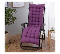 Coussins de Coussin de Chaise Longue en Mousse à mémoire de Forme pour Chaise berçante extérieure Coussin épais antidérapant avec Attaches de Dossier Coussins de Chaise Longue de Patio pour
