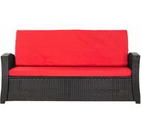 Coussins de jardin pour meubles de jardin en poly rotin Coussin de banc extérieur 170x50x50 Coussin de banc rouge,lounge-ersatzkissen set, Kissen für ein 3-Sitzer-Rattan Sofa