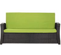 Coussins de jardin pour meubles de jardin en poly rotin Coussins de banc extérieur 150x50x50 citron vert, set de coussins de rechange pour lounge, coussin pour un canapé en rotin 3 places