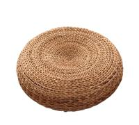 Coussins de méditation Tatami rotin rond Yoga méditation coussin épaissi Futon paille tissé salon de thé décorations for la maison(Type4)