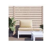 Coussins de palette 2 pcs beige tissu oxford