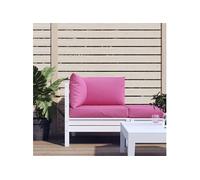 vidaXL Coussins de palette 3 pcs - Tissu Oxford rose - Siège et dossier extérieur