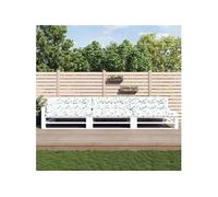 vidaXL Coussins de palette lot de 7 motif de feuilles tissu