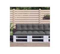 Lot de 2 Coussins de Palette Coussin de Canapé Jardin Extérieur Tissu vidaXL