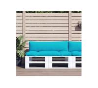 Coussins de palette lot de 2 turquoise tissu Oxford