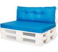 Coussins de palette outdoor|coussins de palette set coussin d'assise 120x80 et coussin de dossier 120x40cm bleu|surmatelas de palette|coussins de palette |coussins pour palettes Europe | Setgarden