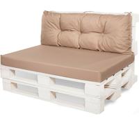 Coussins de palette outdoor|coussins de palette set coussin d'assise 120x80 et coussin de dossier 120x40cm Beige|surmatelas de palette|coussins de palette |coussins pour palettes Europe | Setgarden