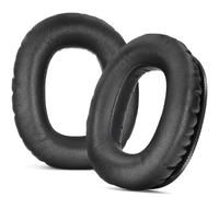 Coussins de rechange en cuir protéiné doux pour Marshall Monitor III, ajustement confortable pour une utilisation toute la journée (noir)